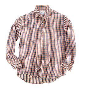 Ledbury Men's Dress Shirt 16 Neck Collared Button Down Plaid Red Blue Classic